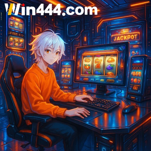 Imagem promocional da Win444 mostrando benefícios e ofertas da plataforma